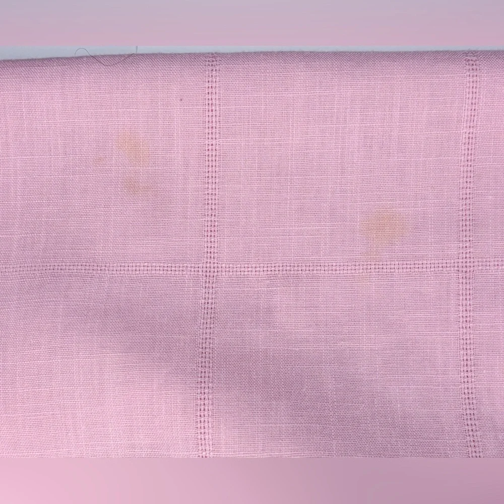 Vera Neumann Light Pink Pointelle Square Tablecloth Granny Cottage Core READ